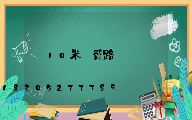 10米單臂路燈
