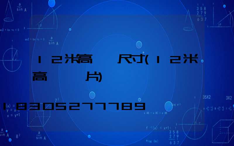 12米高桿燈尺寸(12米高桿燈圖片)