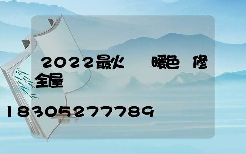 2022最火簡約暖色裝修全屋
