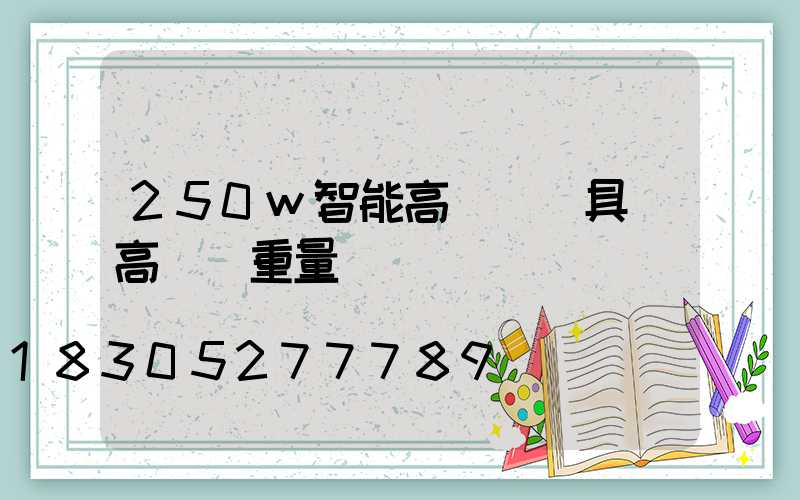 250w智能高桿燈燈具(高桿燈重量)