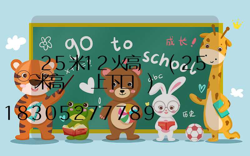 25米12火高桿燈(25米高桿燈上下口徑)