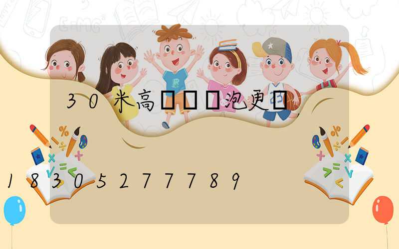 30米高桿燈燈泡更換