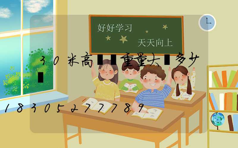 30米高桿燈重量大約多少噸