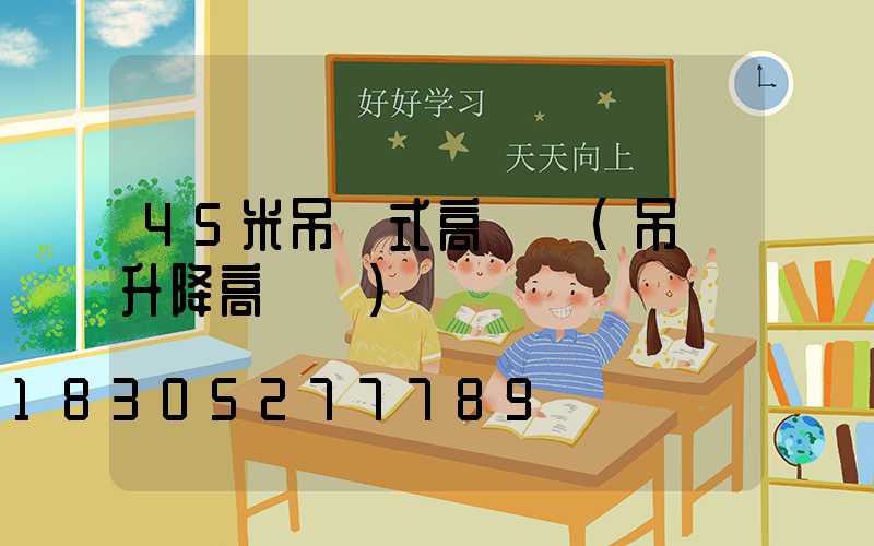 45米吊籃式高桿燈(吊籃升降高桿燈)