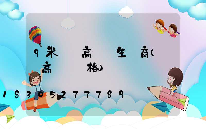 9米廣場高桿燈生產商(廣場高桿燈規格)