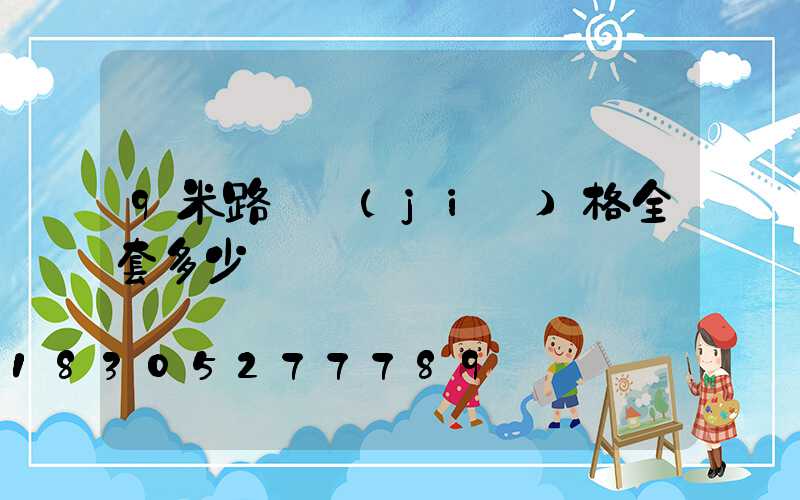 9米路燈價(jià)格全套多少錢