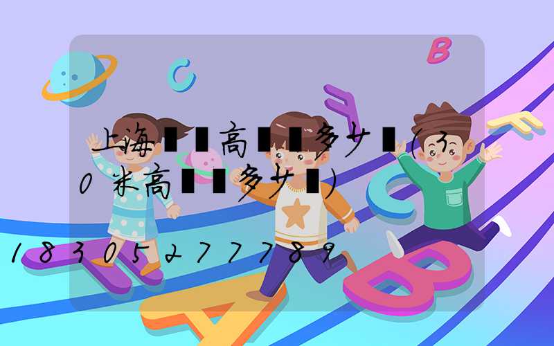 上海機場高桿燈多少錢(30米高桿燈多少錢)