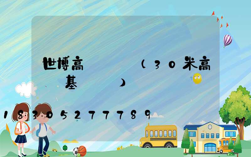 世博高桿燈圖紙(30米高桿燈基礎圖紙)