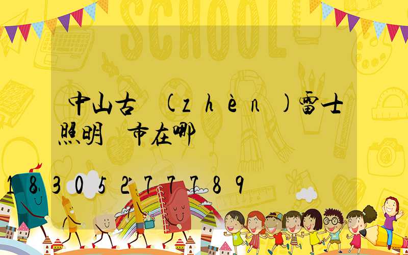 中山古鎮(zhèn)雷士照明門市在哪