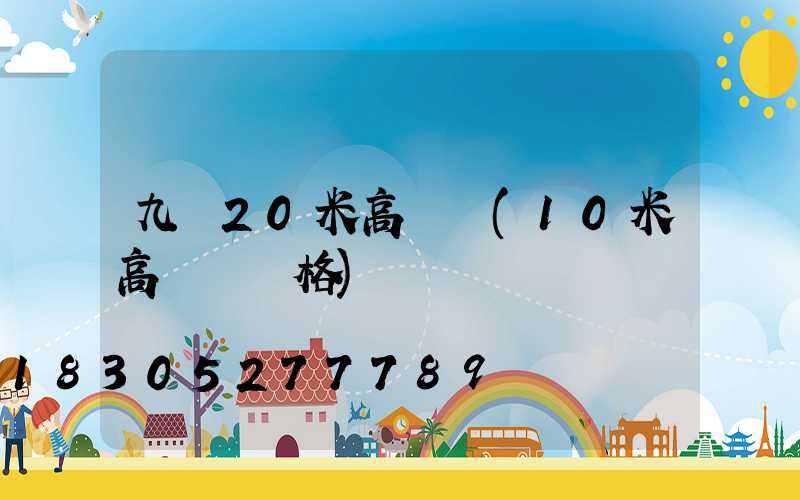 九臺20米高桿燈(10米高燈桿價格)