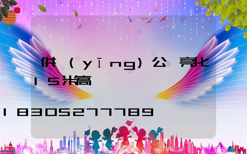 供應(yīng)公園亮化15米高桿燈