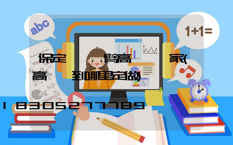 保定廣場雙臂高桿燈廠家(高桿燈到哪里定做)