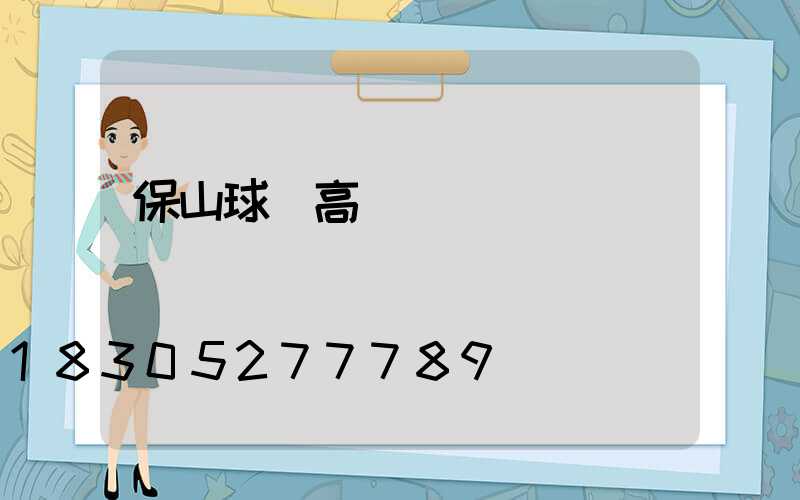 保山球場高桿燈報價