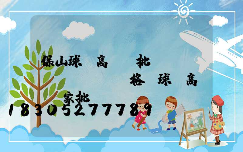 保山球場高桿燈批發(fā)價(jià)格(球場高桿燈廠家批發(fā))