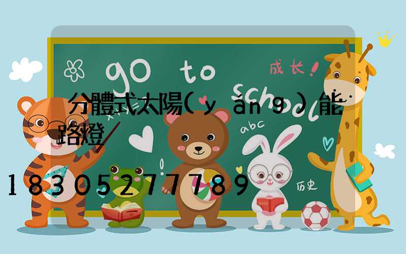 分體式太陽(yáng)能路燈