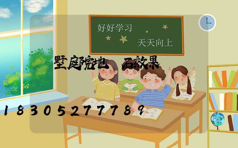 別墅庭院地鋪石效果圖