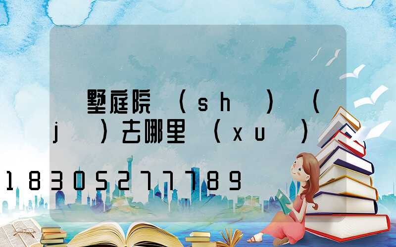 別墅庭院設(shè)計(jì)去哪里學(xué)