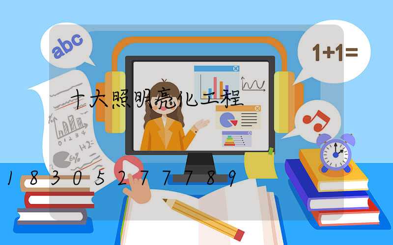 十大照明亮化工程