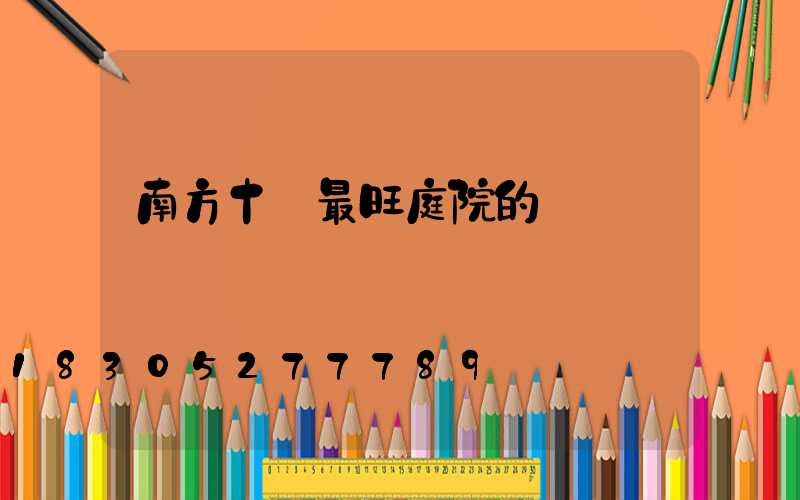 南方十種最旺庭院的樹