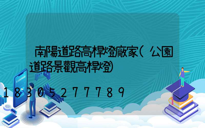 南陽道路高桿燈廠家(公園道路景觀高桿燈)