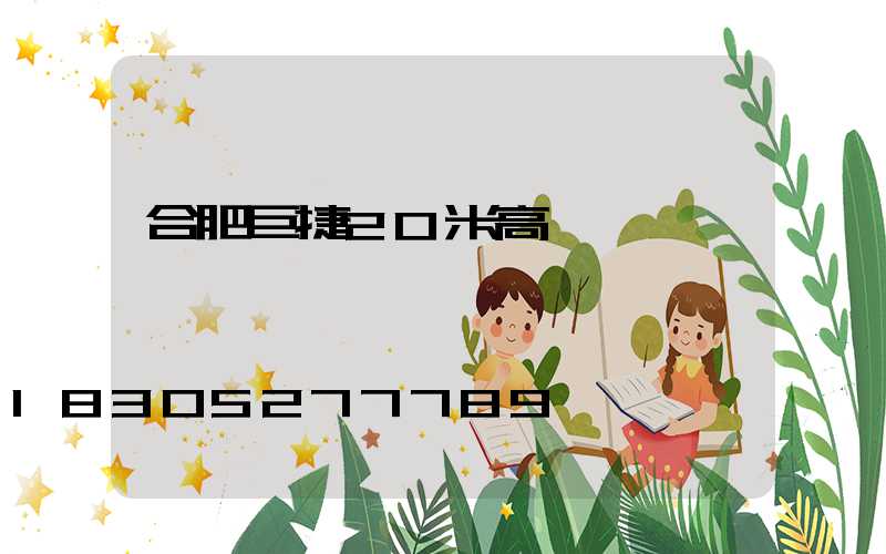 合肥巨捷20米高桿燈