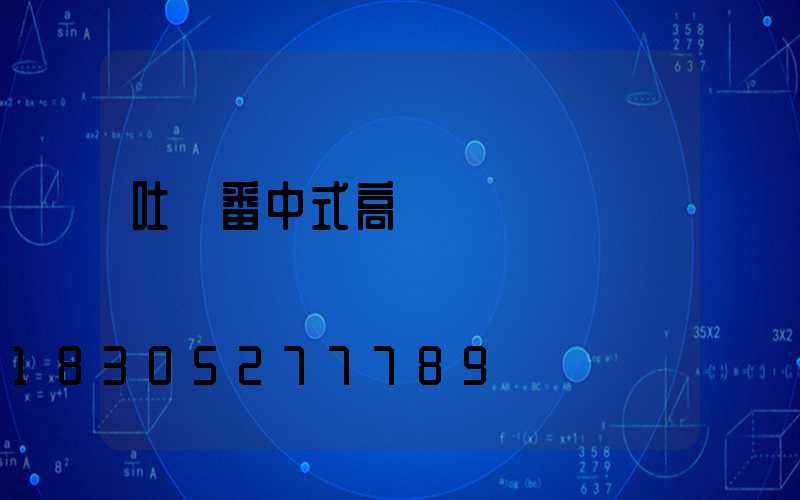 吐魯番中式高桿燈