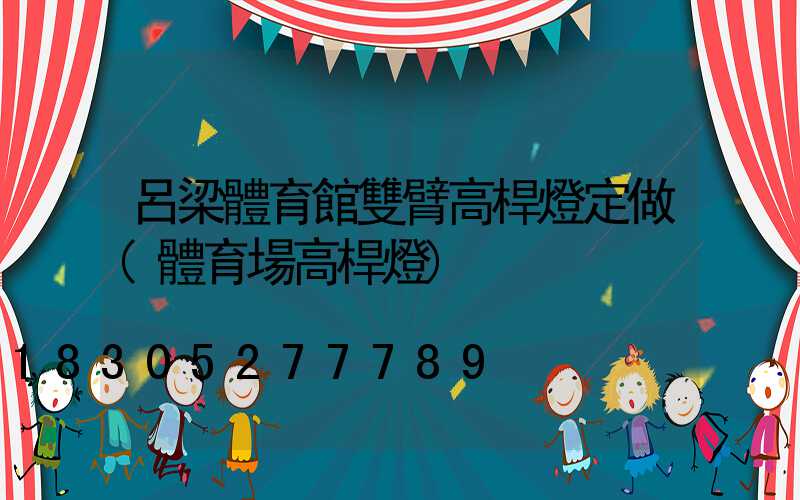 呂梁體育館雙臂高桿燈定做(體育場高桿燈)