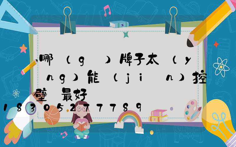哪個(gè)牌子太陽(yáng)能監(jiān)控壁燈最好