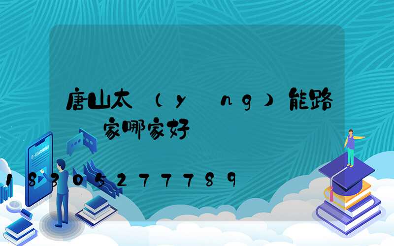 唐山太陽(yáng)能路燈廠家哪家好