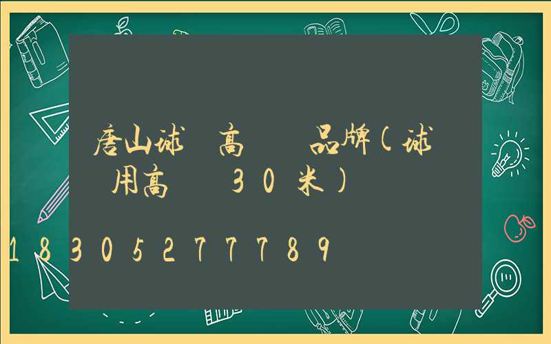 唐山球場高桿燈品牌(球場專用高桿燈30米)