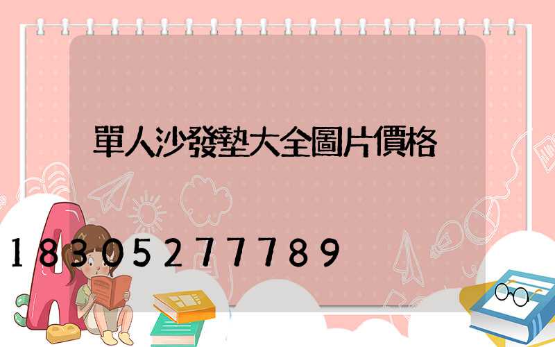 單人沙發墊大全圖片價格