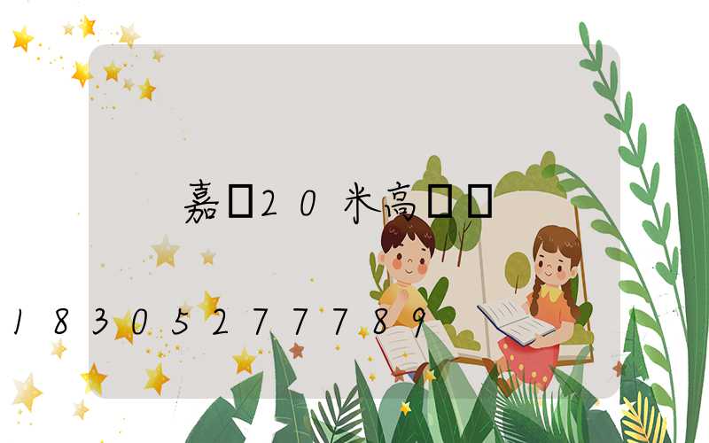 嘉興20米高桿燈