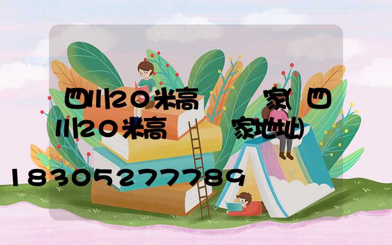 四川20米高桿燈廠家(四川20米高桿燈廠家地址)
