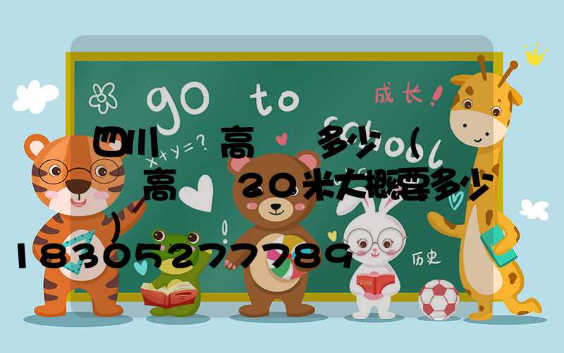 四川廣場高桿燈多少錢(廣場燈高桿燈20米大概要多少錢)