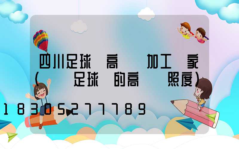 四川足球場高桿燈加工廠家(標準足球場的高桿燈照度)