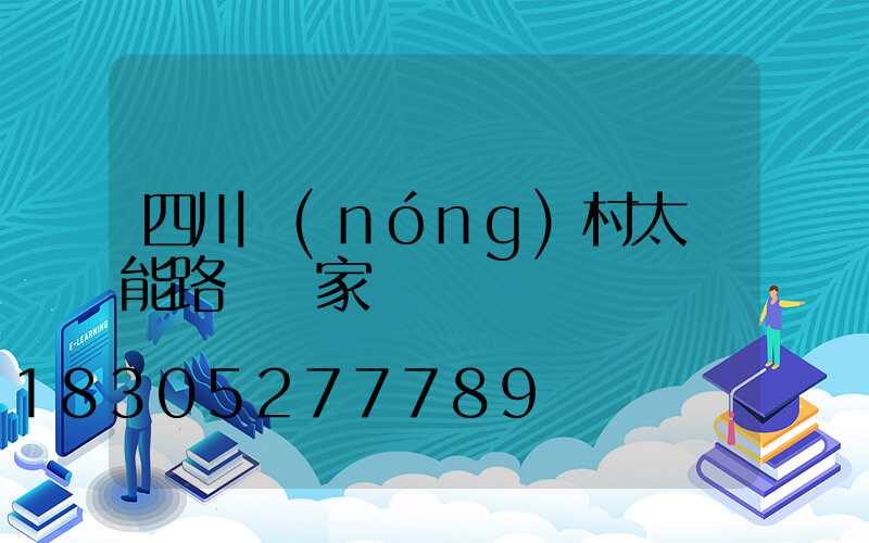 四川農(nóng)村太陽能路燈廠家
