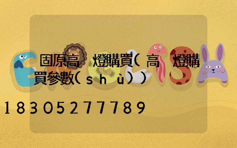 固原高桿燈購買(高桿燈購買參數(shù))