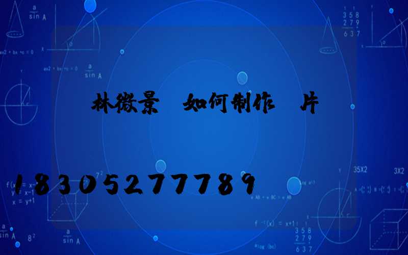 園林微景觀如何制作圖片