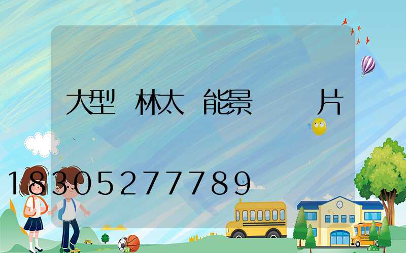 大型園林太陽能景觀燈圖片