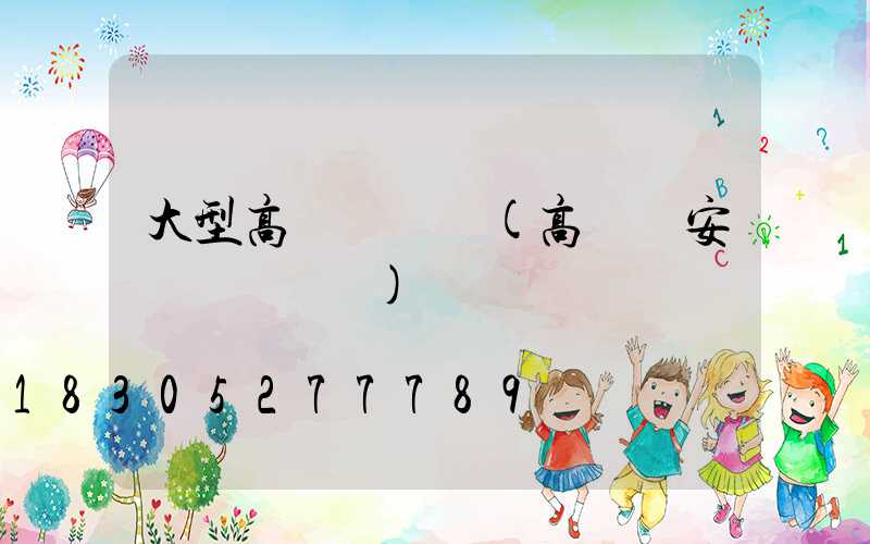 大型高桿燈視頻(高桿燈安裝細節視頻)