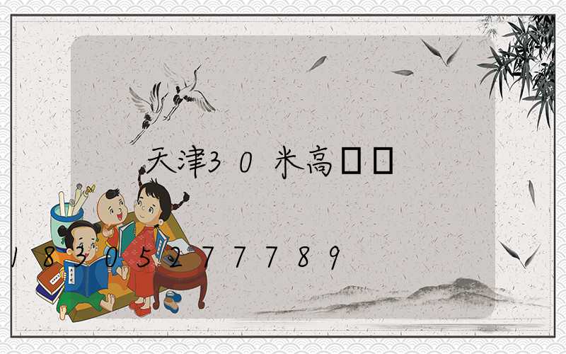 天津30米高桿燈