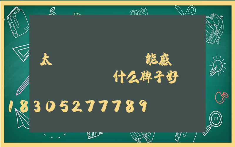 太陽(yáng)能感應(yīng)燈什么牌子好