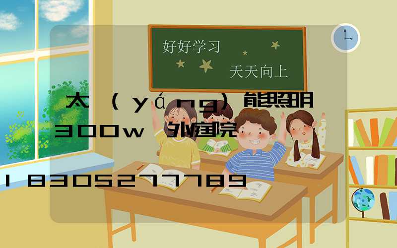太陽(yáng)能照明燈300w戶外庭院燈