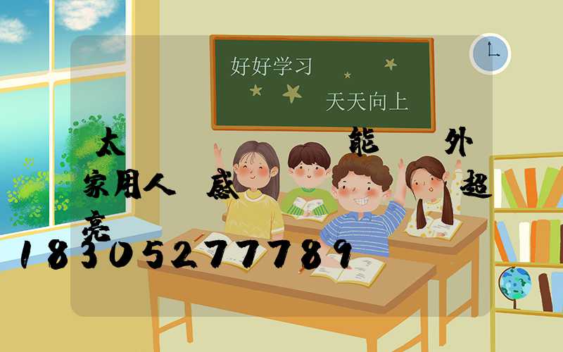 太陽(yáng)能燈戶外家用人體感應(yīng)超亮鄉(xiāng)