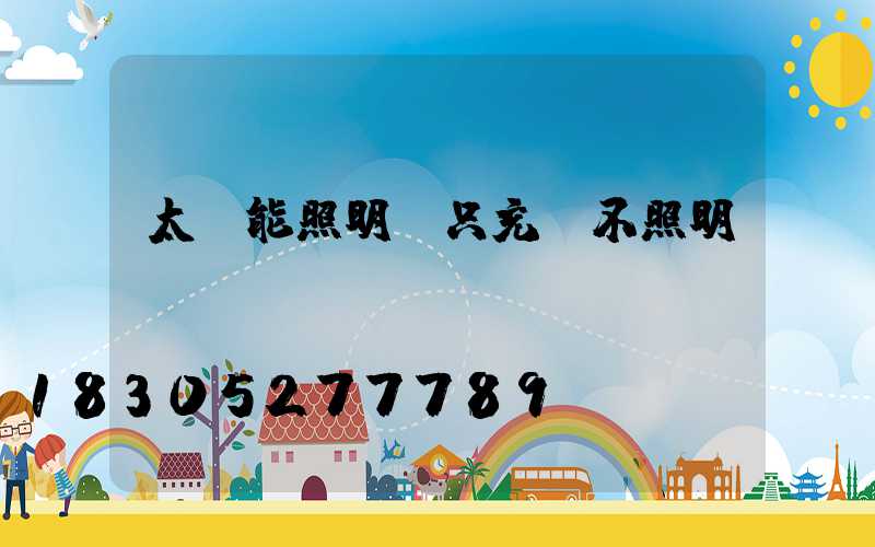 太陽能照明燈只充電不照明