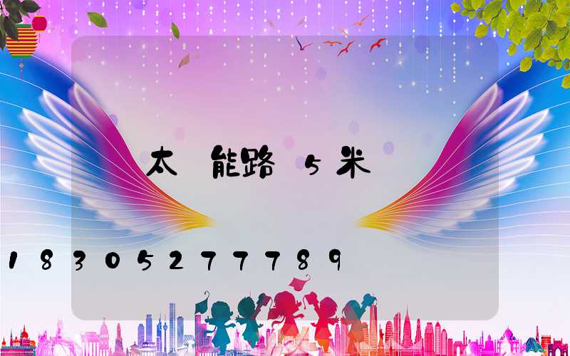 太陽能路燈5米