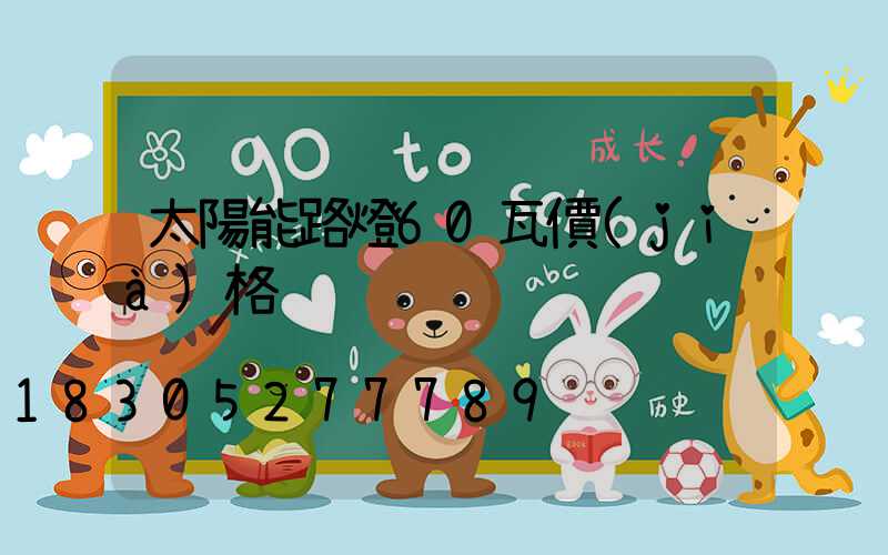 太陽能路燈60瓦價(jià)格