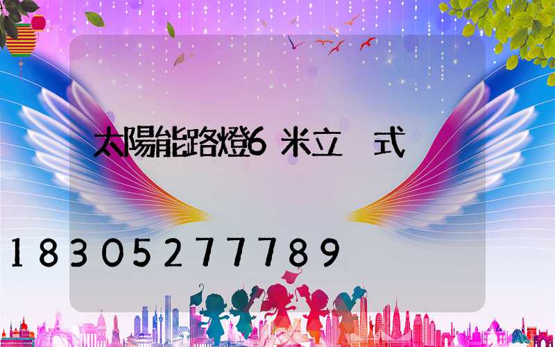 太陽能路燈6米立桿式