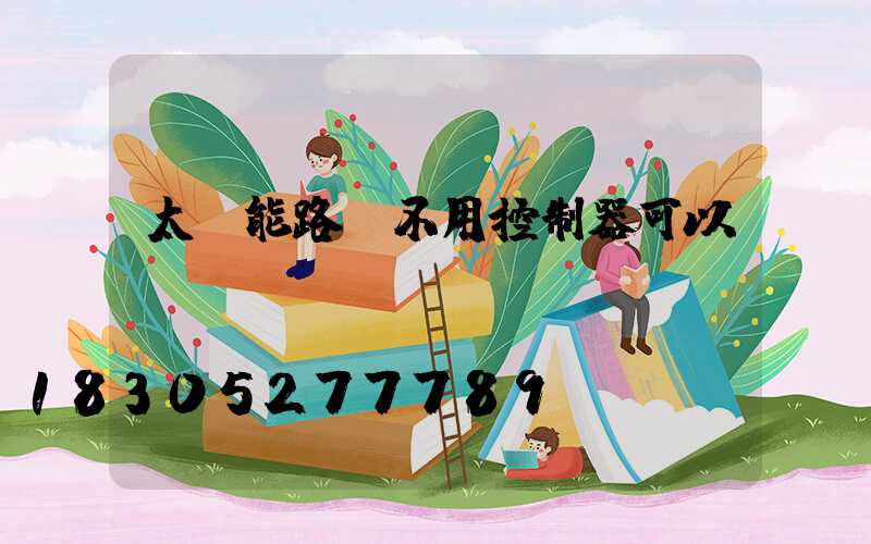 太陽能路燈不用控制器可以嗎