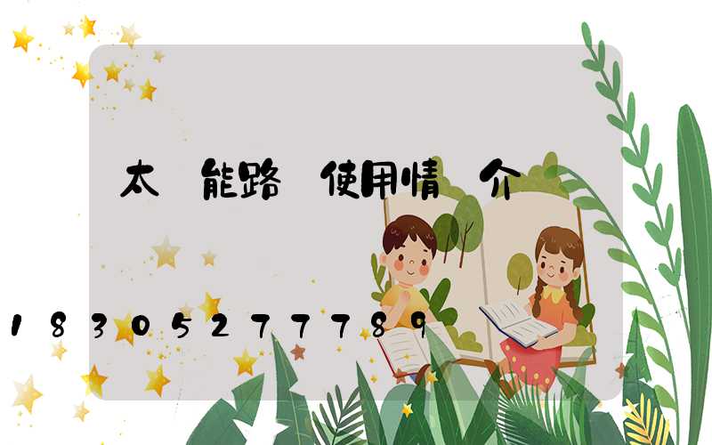 太陽能路燈使用情況介紹